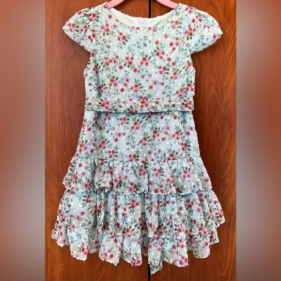 Rare Editions Other - Rare Editions - Floral ruffle cap sleeve dress (Size 5T)